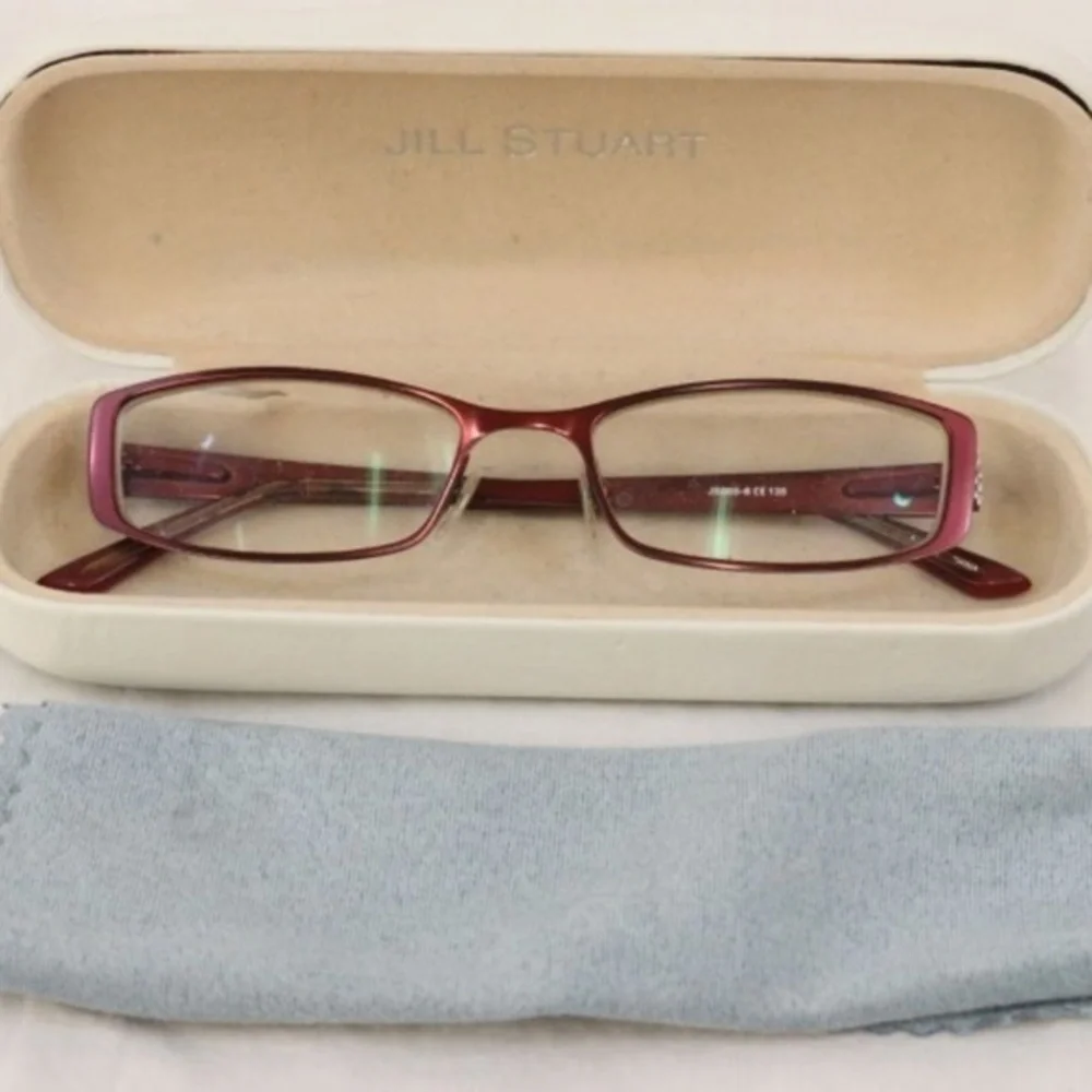 Jill Stuart Rose Gold RX Eyeglasses W/Case